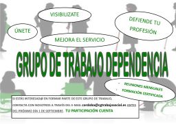 C.P.T.S. CORDOBA: NUEVO GRUPO DE TRABAJO DEPENDENCIA