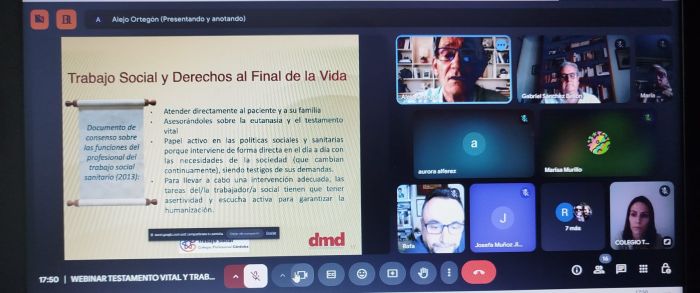 WEBINAR GRATUITA "TESTAMENTO VITAL Y TRABAJO SOCIAL"