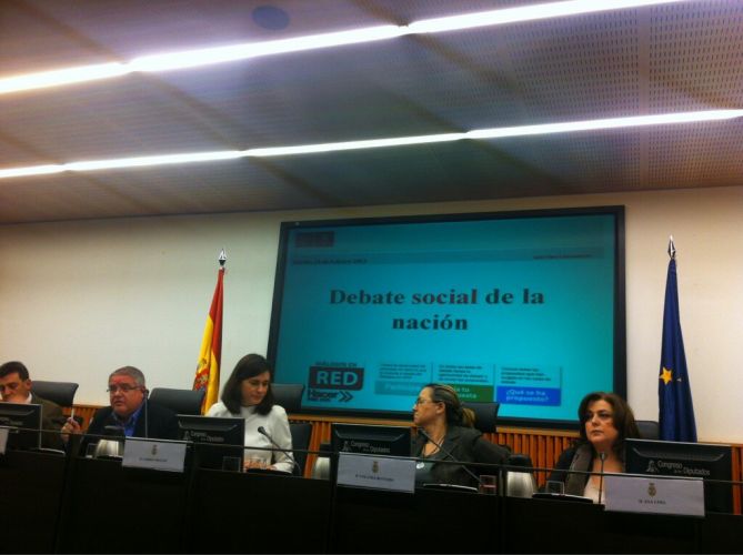 La Presidenta del Consejo General denuncia en el Congreso de los Diputados el desmantelamiento de Servicios Sociales y propone alternativas para el Debate sobre el Estado de la Nación