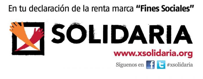 Ahora es el momento de elegir si quieres que tus impuestos vayan a ayudar a millones de personas... o no. Marca la X Solidaria. Tu gesto lo cambia todo.