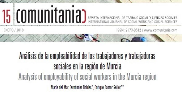 Publicación: Análisis de la empleabilidad de los trabajadores y trabajadoras sociales en la región de Murcia