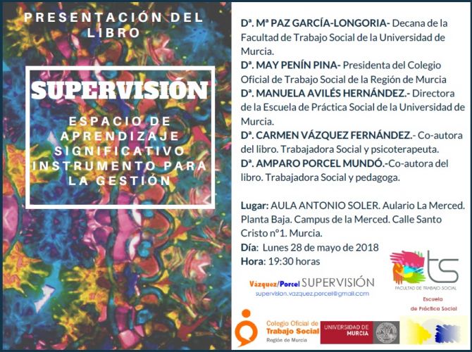 Presentación del libro de Carmen Vázquez y Amparo Porcel "Supervisión: Espacio de aprendizaje significativo. Instrumentos para la gestión"