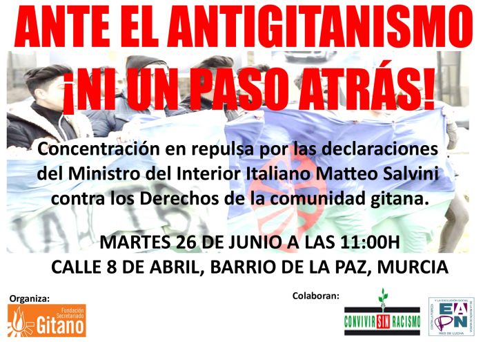 ANTE EL ANTIGITANISMO ¡NI UN PASO ATRÁS!