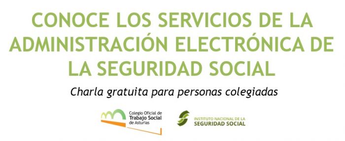Charla gratuita para personas colegiadas_"Los servicios de la Administración Electrónica del INSS"
