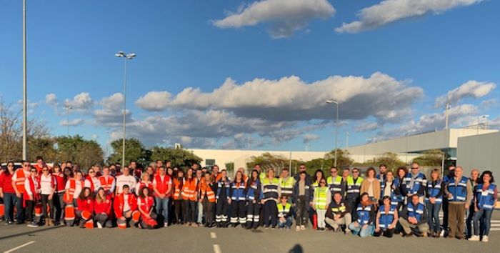 El Colegio de Trabajo Social participa en el simulacro del Aeropuerto Internacional Región de Murcia