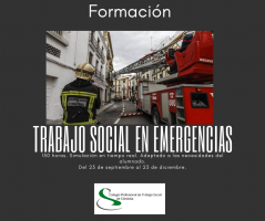 NUEVAS FECHAS CURSO ONLINE "TRABAJO SOCIAL EN EMERGENCIAS"