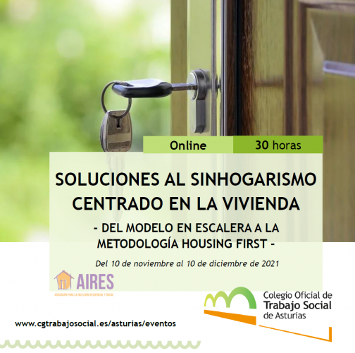FORMACIÓN l Soluciones al sinhogarismo centrado en la vivienda: del modelo en escalera a la metodología Housing First