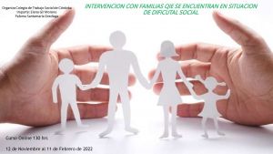 AMPLIAMOS PLAZO!!!!  CURSO ONLINE "INTERVENCION CON FAMILIAS QUE SE ENCUENTRAN EN DIFICULTAD SOCIAL"