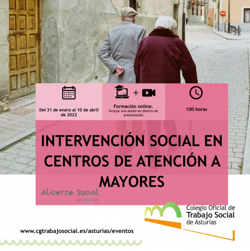 FORMACIÓN | Intervención social en centros de atención a mayores