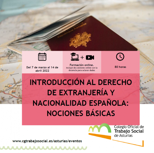 FORMACIÓN | Introducción al derecho de extranjería y nacionalidad española: nociones básicas