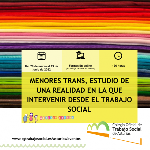 FORMACIÓN | Menores trans, estudio de una realidad en la que intervenir desde el Trabajo Social