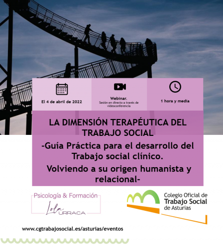 WEBINAR GRATUITA | La dimensión terapéutica del Trabajo Social. Guía Práctica para el desarrollo del Trabajo Social Clínico. Volviendo a su origen humanista y relacional
