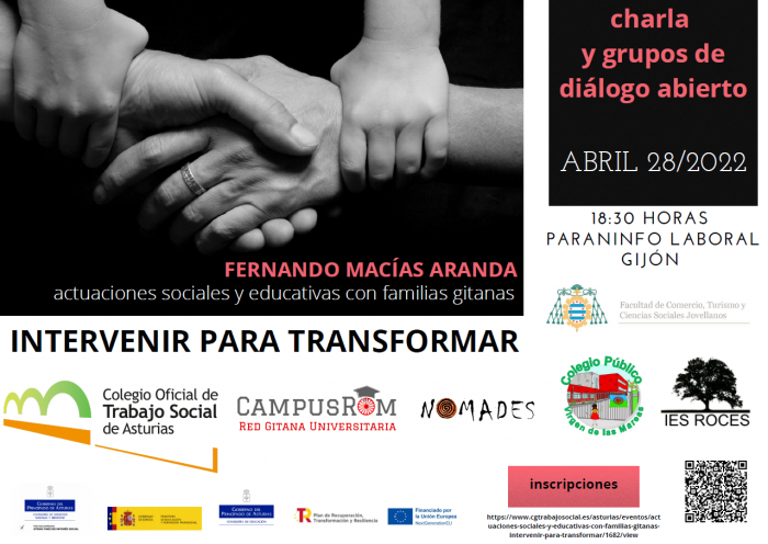 ENCUENTRO "Actuaciones sociales y educativas con familias gitanas: intervenir para transformar"