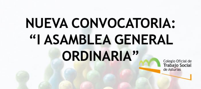 ASAMBLEA | Convocatoria I Asamblea General Ordinaria, 28 de abril a las 17:00hs