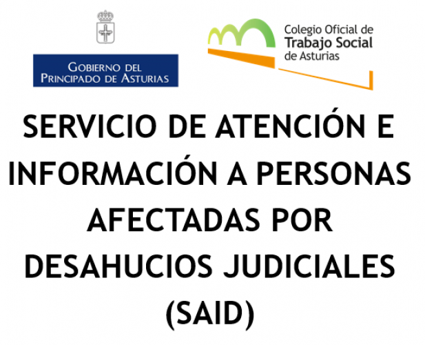 YA DISPONIBLES l Servicios de Atención e Información a personas afectadas por Desahucios -SAID-