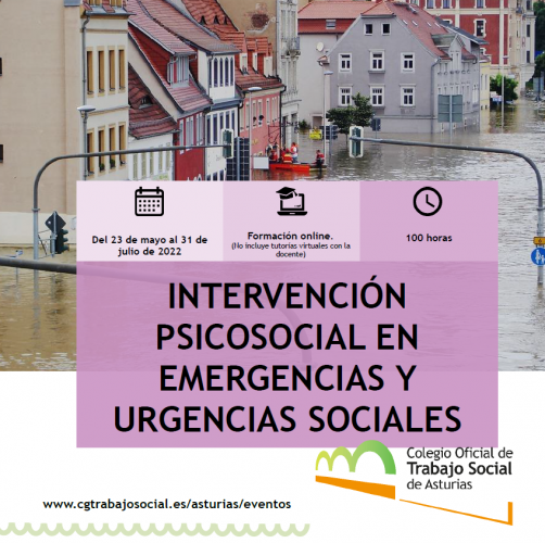 FORMACION | Intervención psicosocial en emergencias y urgencias sociales