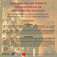 JORNADAS ONLINE SOBRE TRABAJO SOCIAL EN EMERGENCIAS SOCIALES