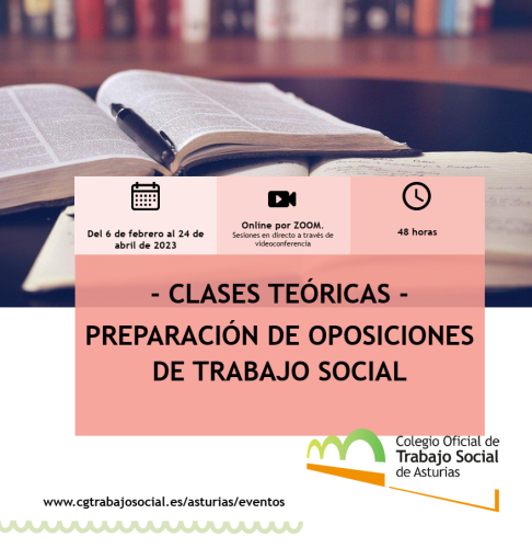 FORMACIÓN | Clases teóricas - Preparación de Oposiciones en Trabajo Social