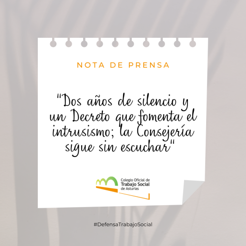 COMUNICADO | Dos años de silencio y un Decreto que fomenta el intrusismo; la Consejería sigue sin escuchar
