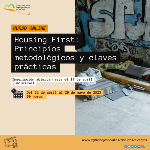 FORMACIÓN l Housing First: principios metodológicos y claves prácticas
