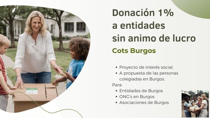 Aportación 1% para entidades sin ánimo de lucro