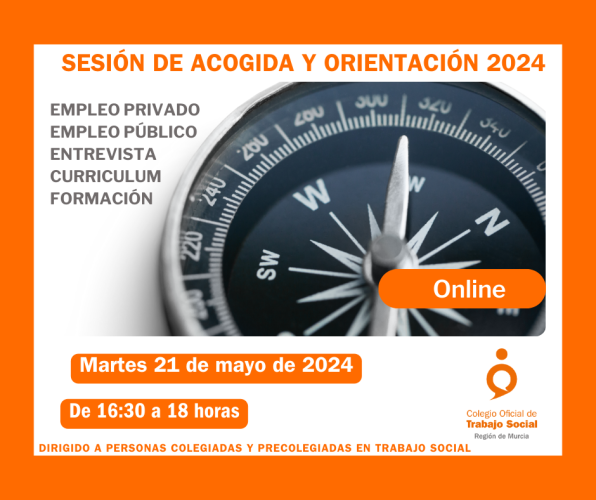 III Sesión de acogida y orientación profesional (online)