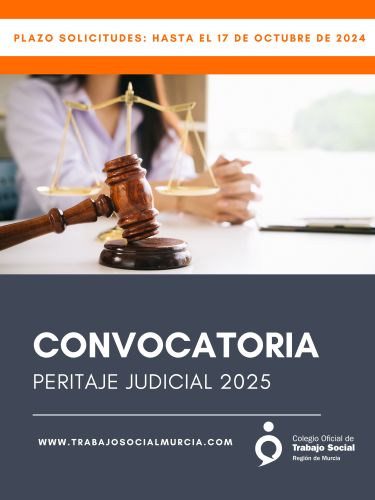 Convocatoria Peritaje Judicial 2025: presentación de solicitudes hasta el 17 de octubre