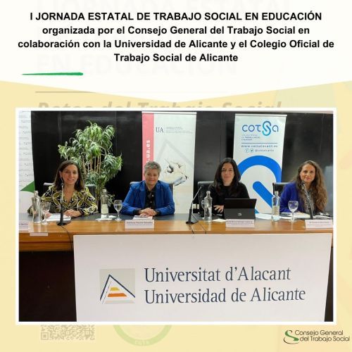 El Colegio asiste a la "Jornada de Trabajo Social en Educación" organizada por el Consejo General del Trabajo Social.