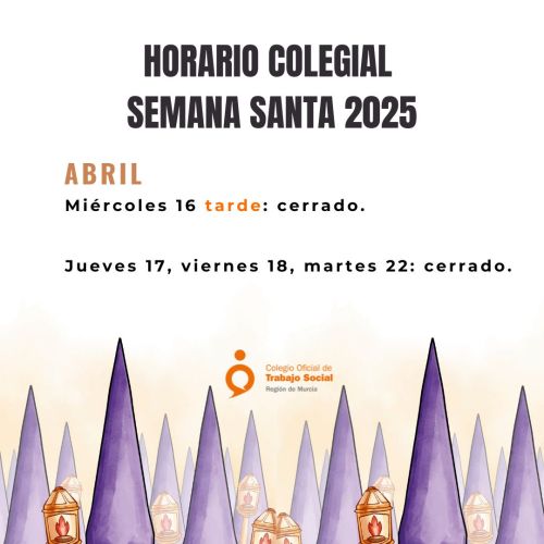 Horario colegial Semana Santa y Fiestas de Primavera