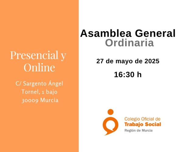 Asamblea General de colegiadas/os: presencial y online