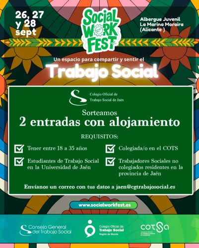 SORTEO 2 ENTRADAS SOCIAL WORK FEST