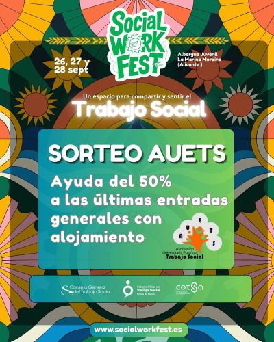 ¡SORTEO AUETS Y CGTS - CÓDIGO DE DESCUENTO PARA ASISTIR AL SOCIAL WORK FEST!