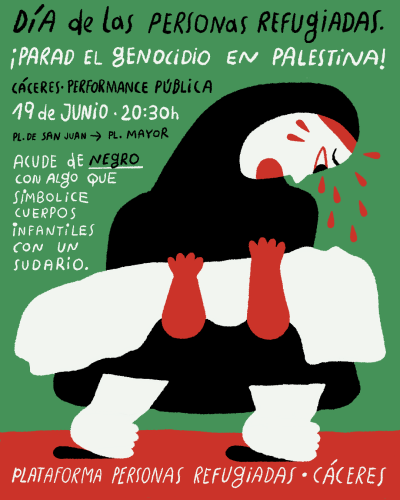 Performance colectiva del próximo 19 de junio en apoyo y repulsa por el genocidio en Palestina.