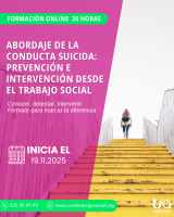 Curso online "Abordaje de la Conducta Suicida: Prevención e Intervención desde el Trabajo Social" 