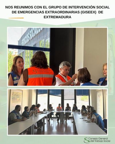 El Consejo General del Trabajo Social apoya la intervención de nuestro Grupo de Emergencia en los incendios forestales