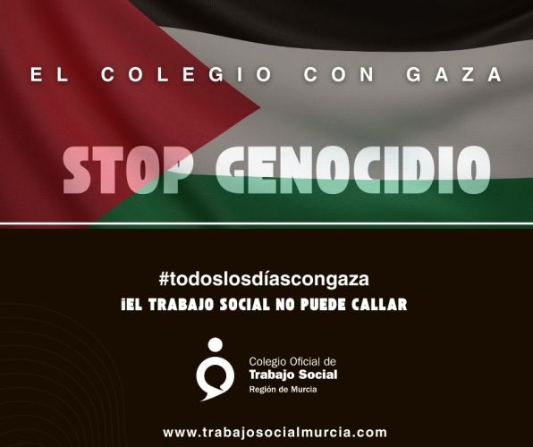 Los Colegios de Trabajo Social y el Consejo General del Trabajo Social muestran su apoyo a Gaza y promueven el activismo social en defensa de los derechos humanos