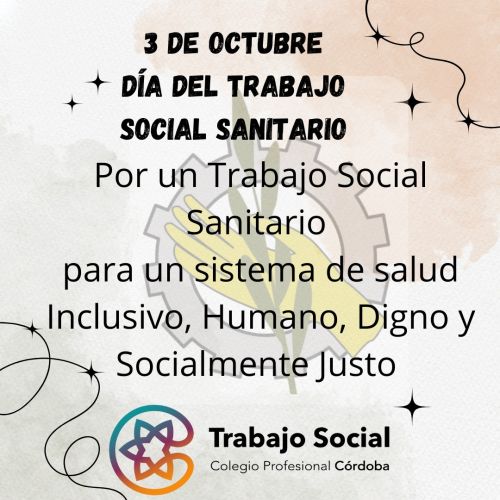 3 de octubre - Día del Trabajo Social Sanitario