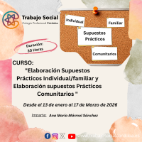 CURSO "ELABORACION SUPUESTOS PRÁCTICOS  INDIVIDUAL/FAMILIAR Y ELABORACION SUPUESTOS PRACTICOS COMUNITARIOS" 