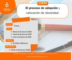  Curso: "El proceso de adopción y valoración de idoneidad". Cancelado por falta de inscripciones