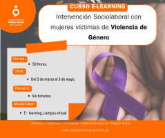 Curso e-learning, Intervención Sociolaboral con mujeres víctimas de Violencia de Género