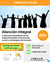 Curso Online “Atención Integral a Menores Extranjeros/as Sin Referente Familiar: intervención social y estrategias de inclusión”