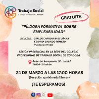 SESION PRESENCIAL GRATUITA "PILDORA FORMATIVA SOBRE EMPLEABILIDAD"