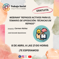 WEBINAR GRATUITA "REPASOS ACTIVOS PARA EL TEMARIO DE OPOSICIÓN: TÉCNICAS DE REPASO" 