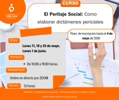 Curso. El PERITAJE SOCIAL: Como elaborar Dictámenes periciales
