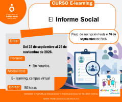Curso e-learning: "El Informe Social". Inicio 23 de septiembre.